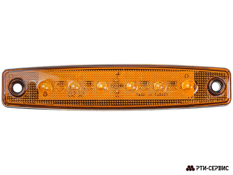 Фонарь габаритный 6-ти диодный LED (жёлтый) 24V - фото 1