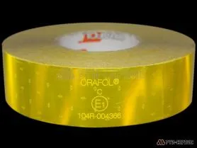 Лента светоотражающая ORALITE VC 104 жёлтая (12.5 м)