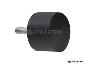 Резинометаллический буфер (аналог K0571.05004055 KIPP) D-50, H-40 с наружной резьбой M10