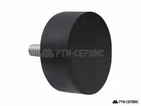 Резинометаллический буфер (аналог K0571.07002555 KIPP) D-70, H-25 с наружной резьбой M10